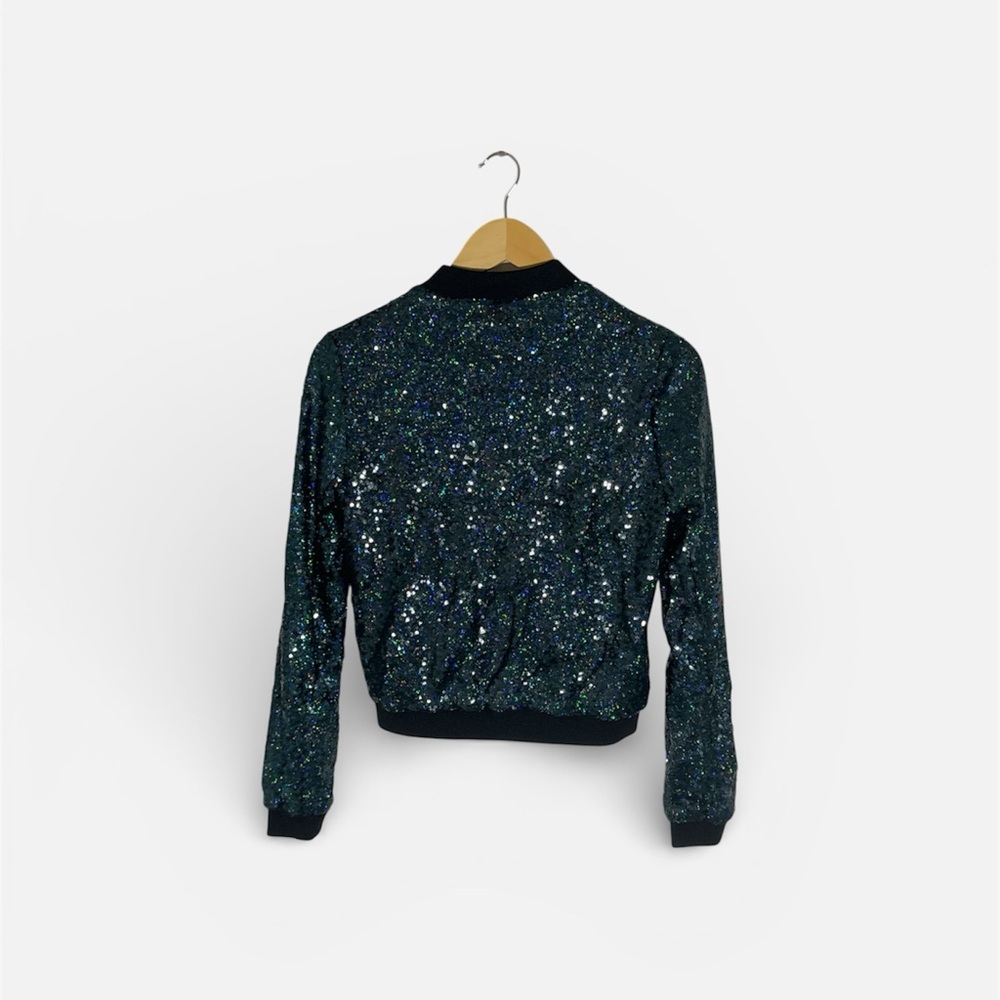 Eleven Paris Black Multi Colored Sequin Jacket - Picture 3 of 6